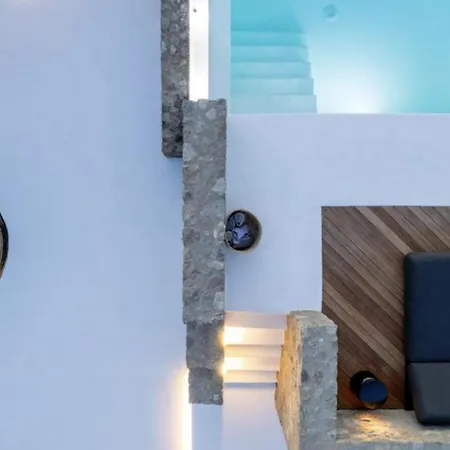Exquisite Mykonos Apocryphos 6 Bedrooms Unique Aegean Sea Views Private Infinity Pool Indoor Cave Heated Pool Outdoor Jacuzzi, Villa