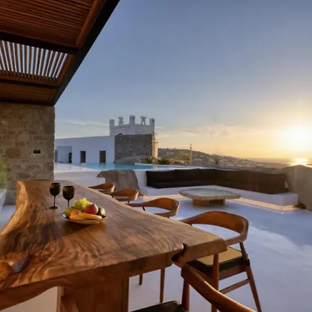 Exquisite Mykonos Apocryphos 6 Bedrooms Unique Aegean Sea View Glastros (Mykonos)
