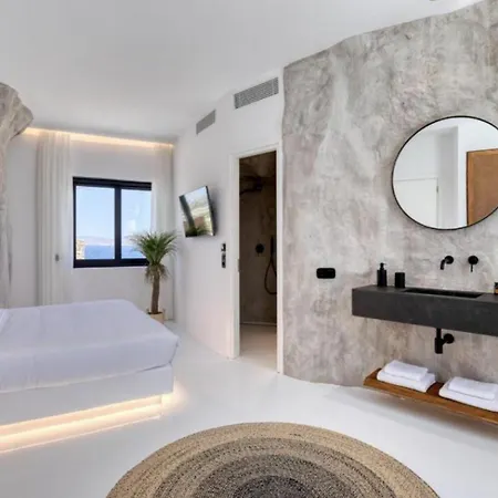 빌라 Exquisite Mykonos Apocryphos 6 Bedrooms Unique Aegean Sea View Glastros (Mykonos)